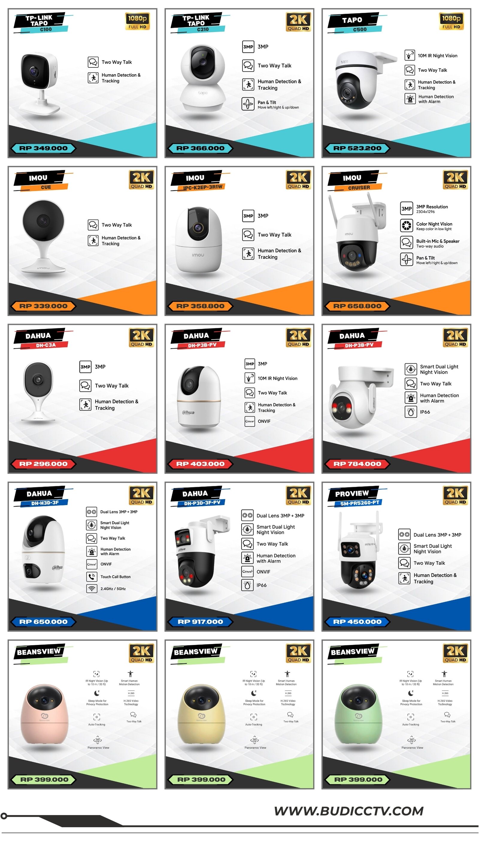 Brosur Harga 6 - Budi CCTV