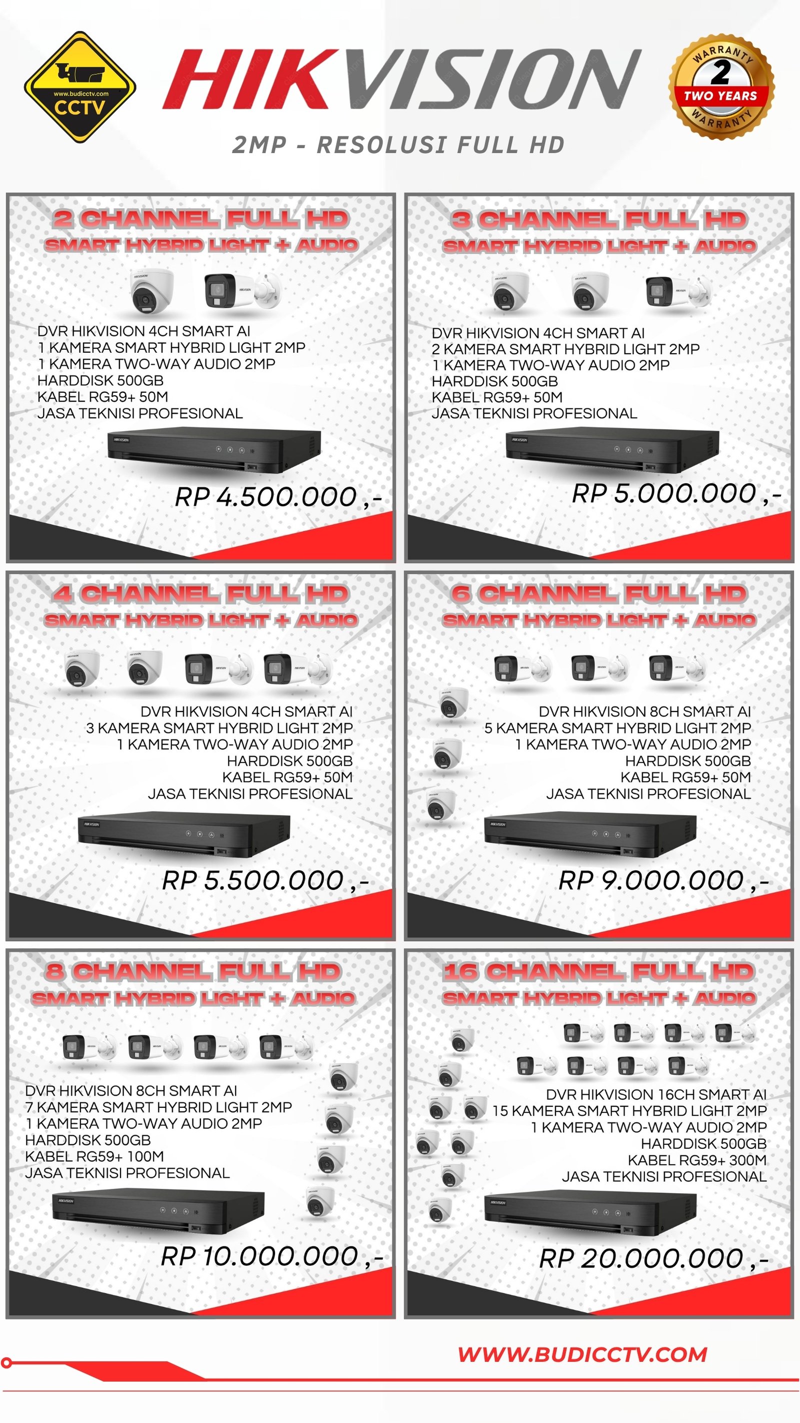Brosur Harga 1 - Budi CCTV