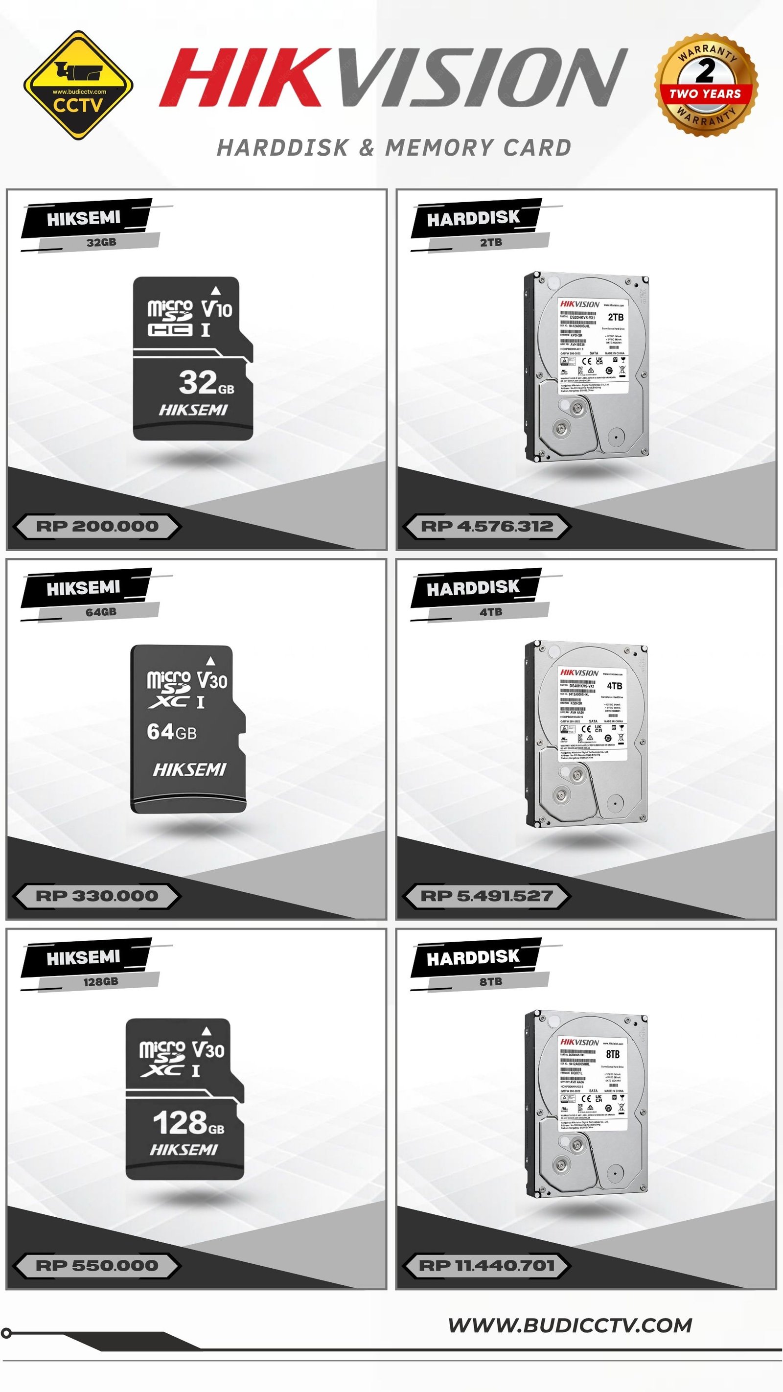 Brosur Harga 4 - Budi CCTV