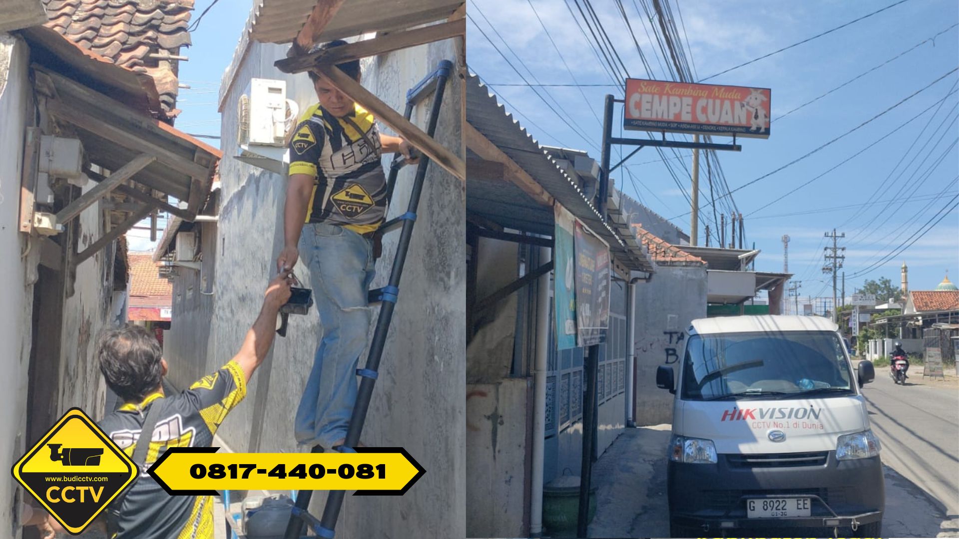 Pemasangan CCTV Hilook 4 Channel di Rumah Makan Cempe Lemu