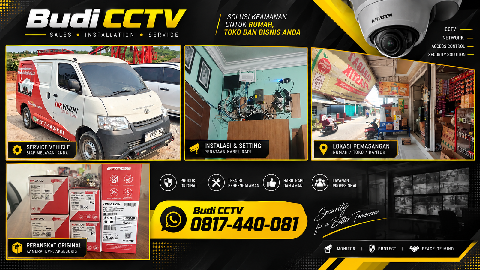Instalasi CCTV Hikvision di Toko Sembako Batang, Solusi Sesuai Budget