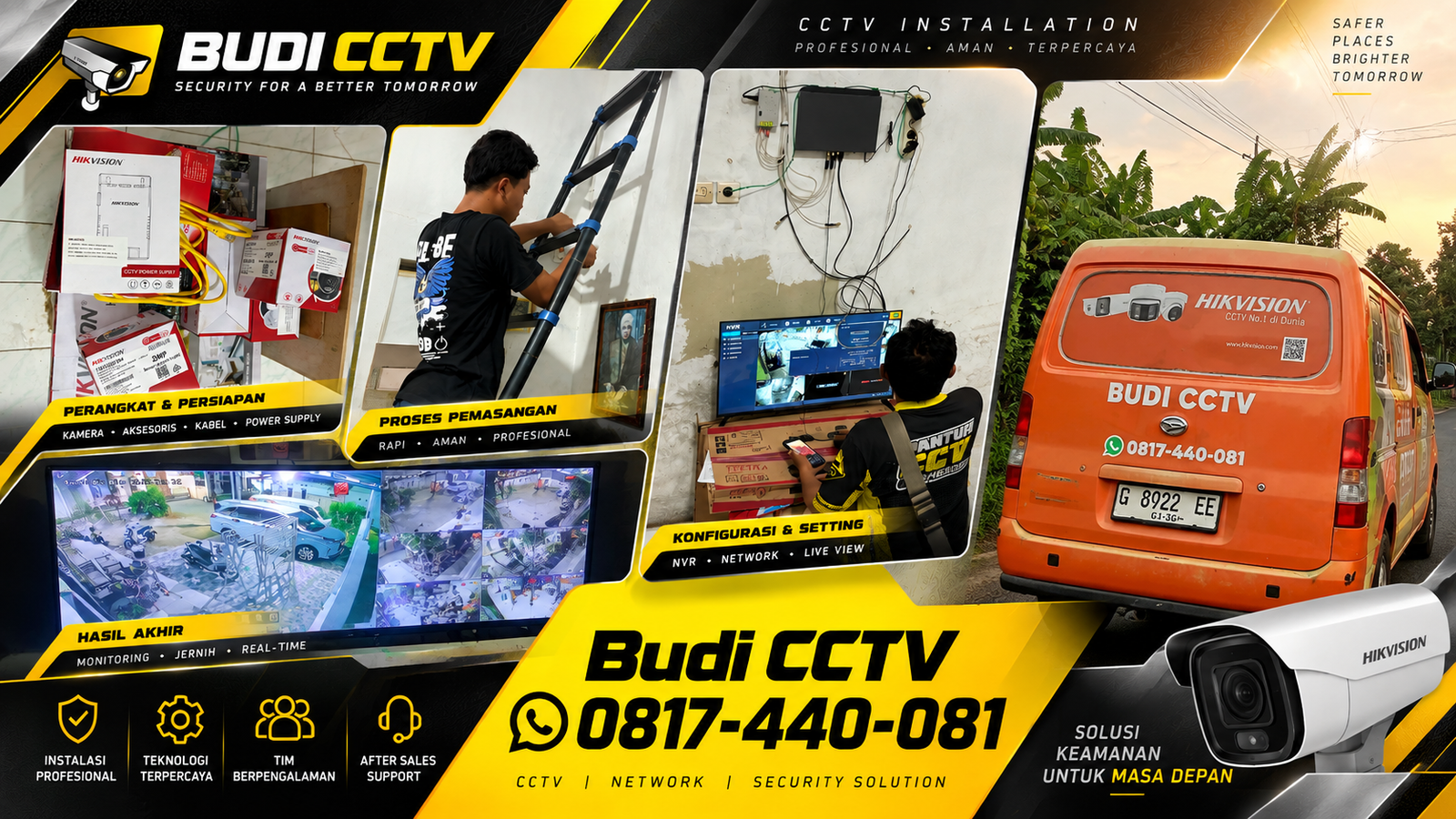 Instalasi CCTV Hikvision di Gudang Batang dengan Sistem yang Dapat Dikembangkan