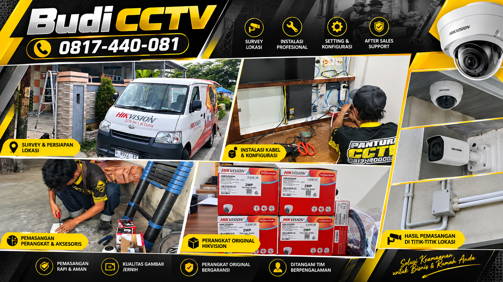 Instalasi CCTV Hikvision Two Way Audio di Rumah Batang, Sistem yang Terintegrasi