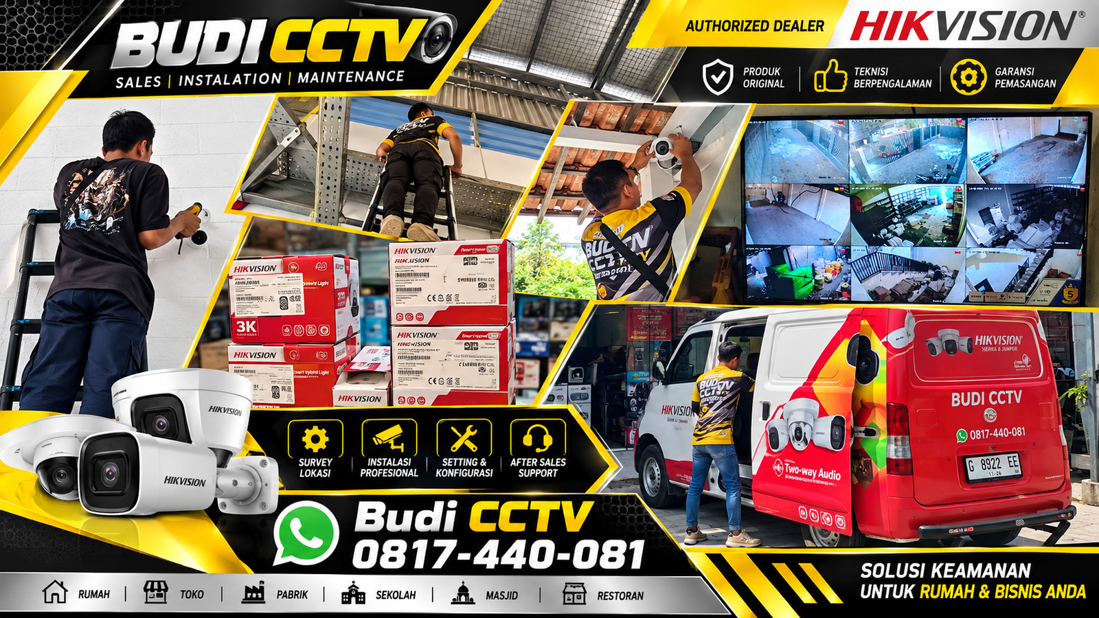 CCTV Hikvision Batang, Pengaturan Perangkat bersama Budi CCTV