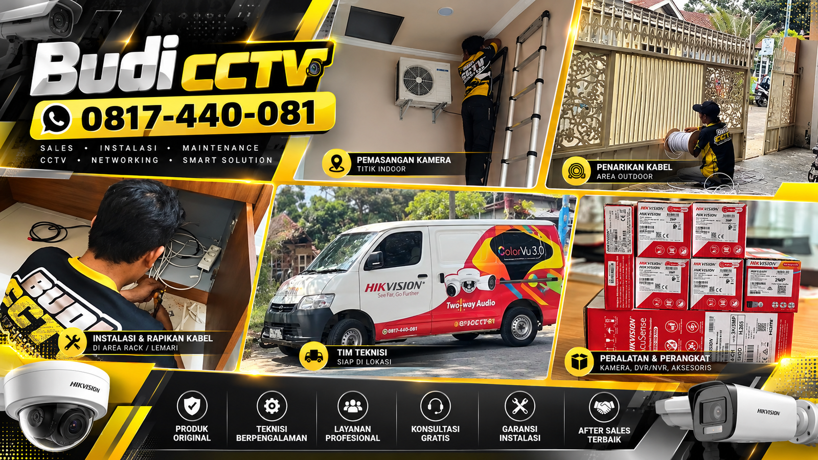 CCTV Hikvision Batang dan Berbagi Akses ke Anggota Tepercaya