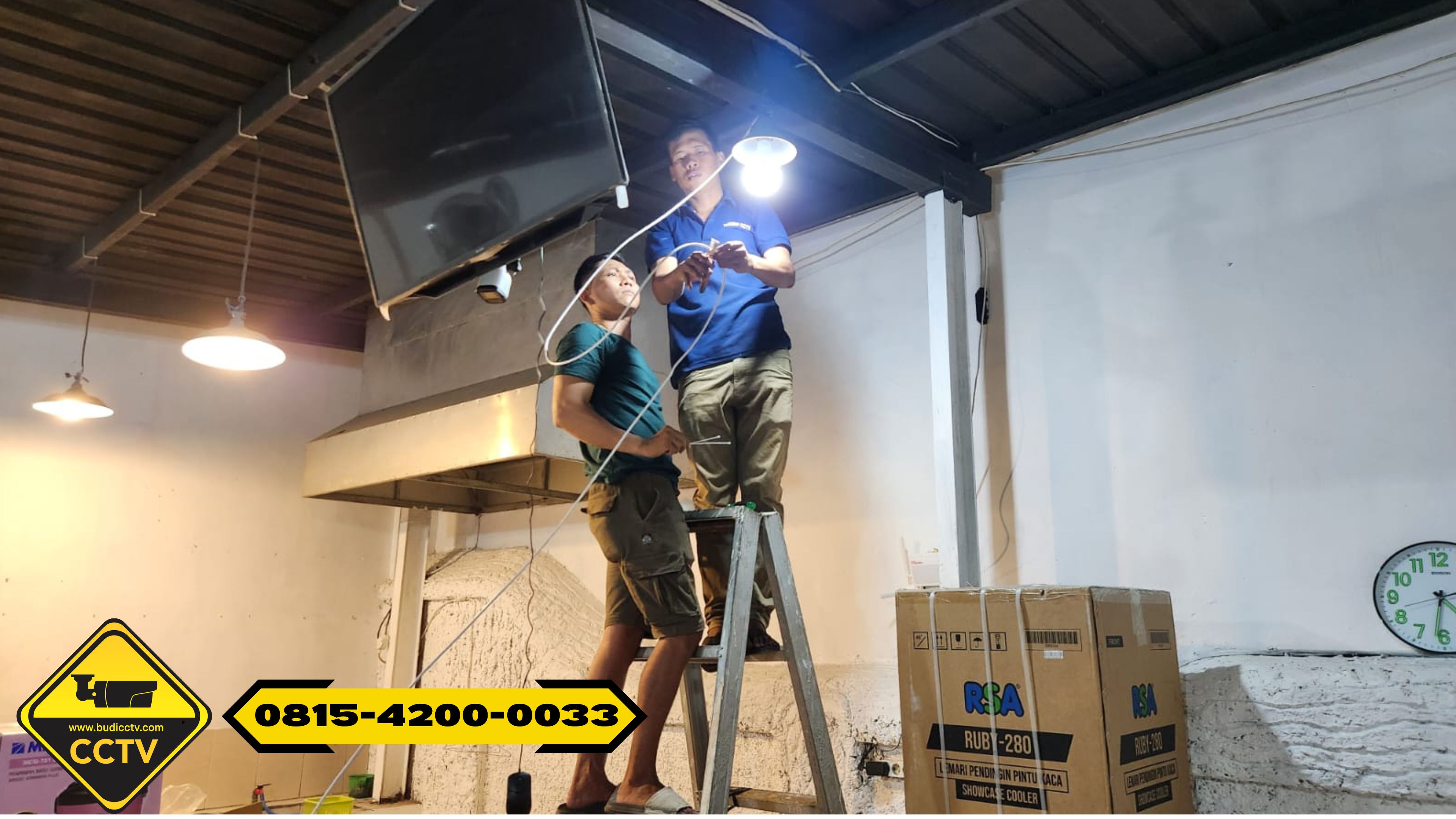 Pemasangan CCTV Hikvision 16 Channel Smart Hybrid Light 2MP di Perusahaan Wilayah Batang