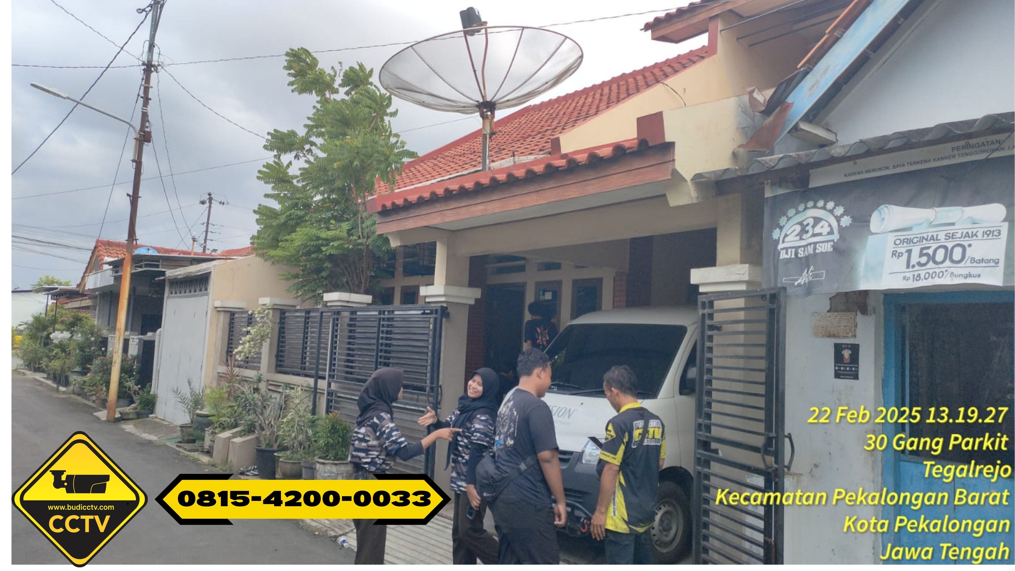 Pemasangan CCTV Hikvision 4 Channel Smart Hybrid Light 2MP di Rumah Wilayah Tegalrejo