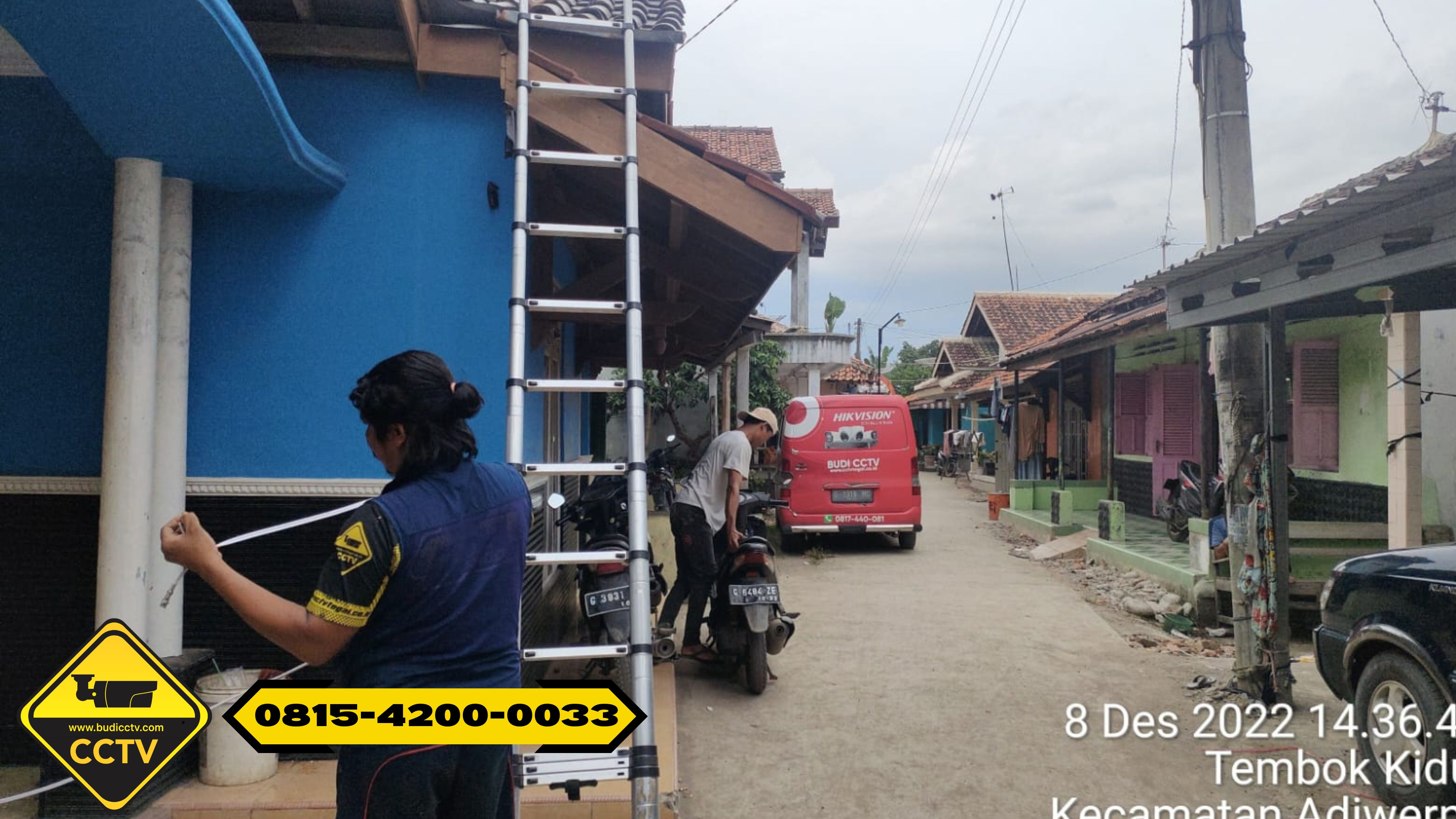 Pemasangan CCTV Hikvision 4 Channel 2MP Smart Hybrid Light + ColorVu Audio + Two-Way Audio di Rumah Area Kota Pekalongan