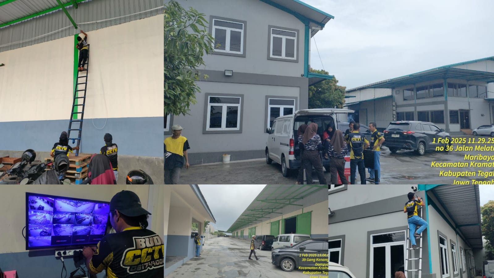 Pemasangan CCTV Hikvision 16 Channel 2MP Infra Red Full HD di Area Perusahaan Kota Kajen