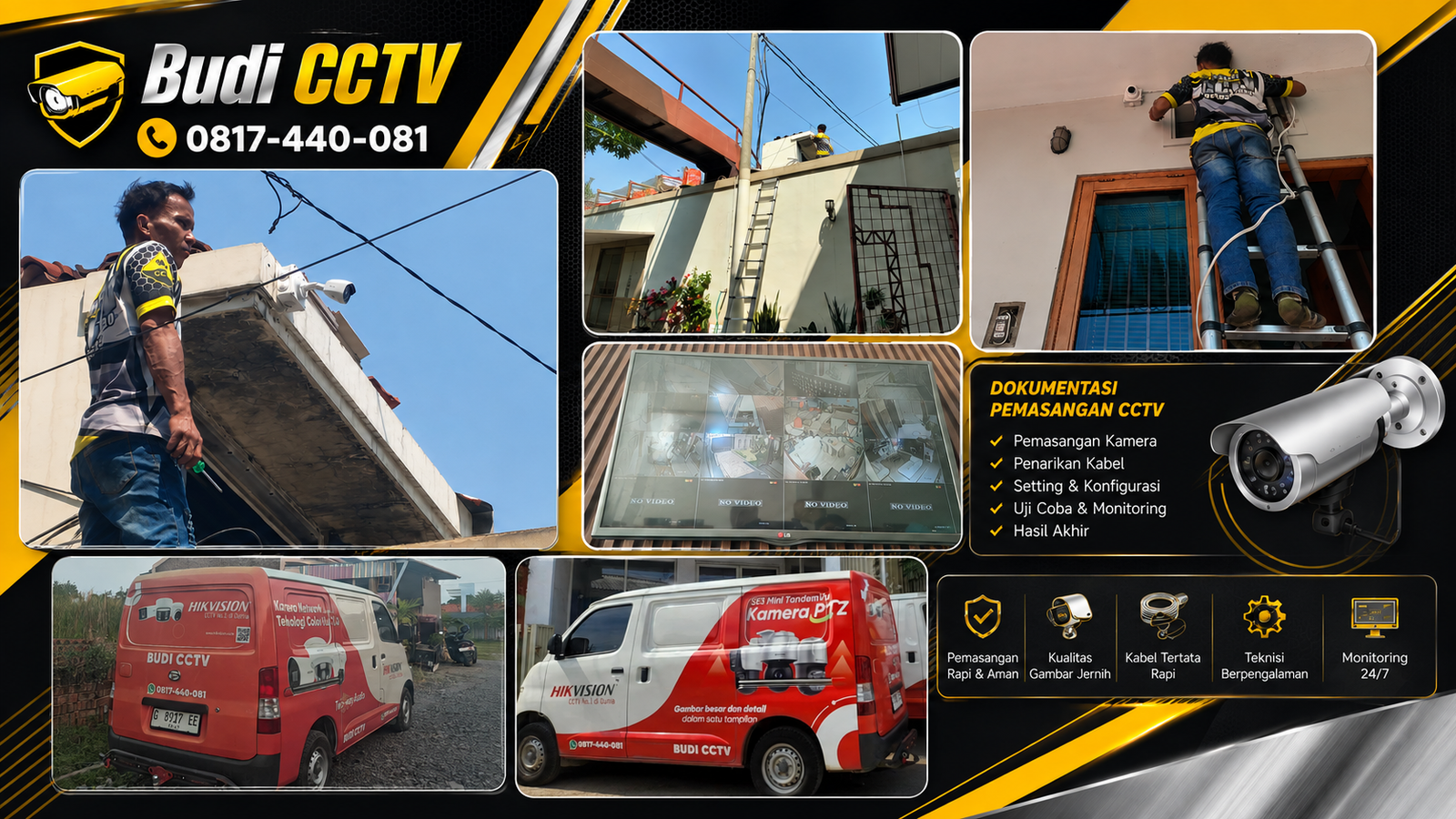 Instalasi CCTV Batang, Rekaman Jadi Bukti Transparan