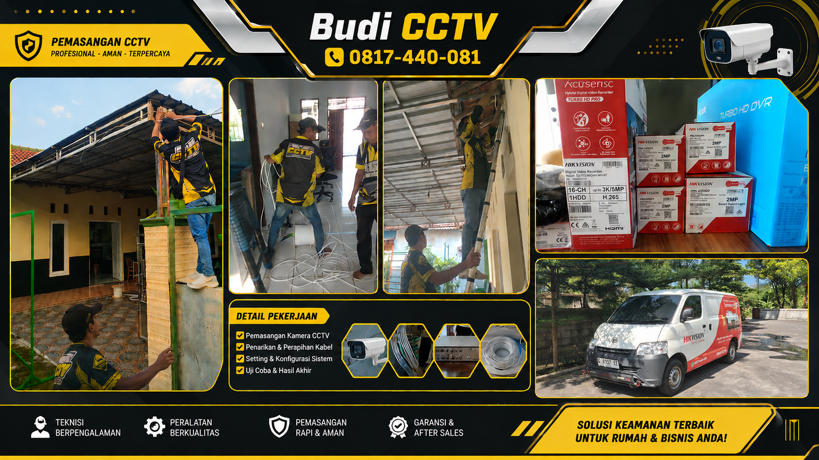 Pemasangan CCTV Hikvision Batang, Harga Sesuai Kebutuhan