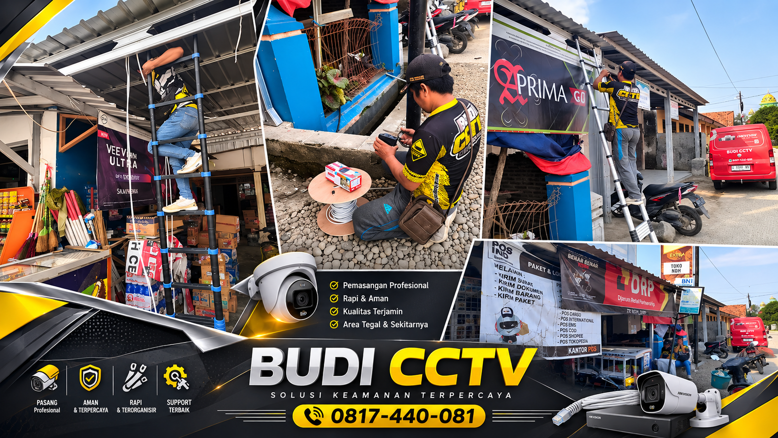 Instalasi CCTV Hikvision dengan Hasil Rapi dan Profesional di Batang